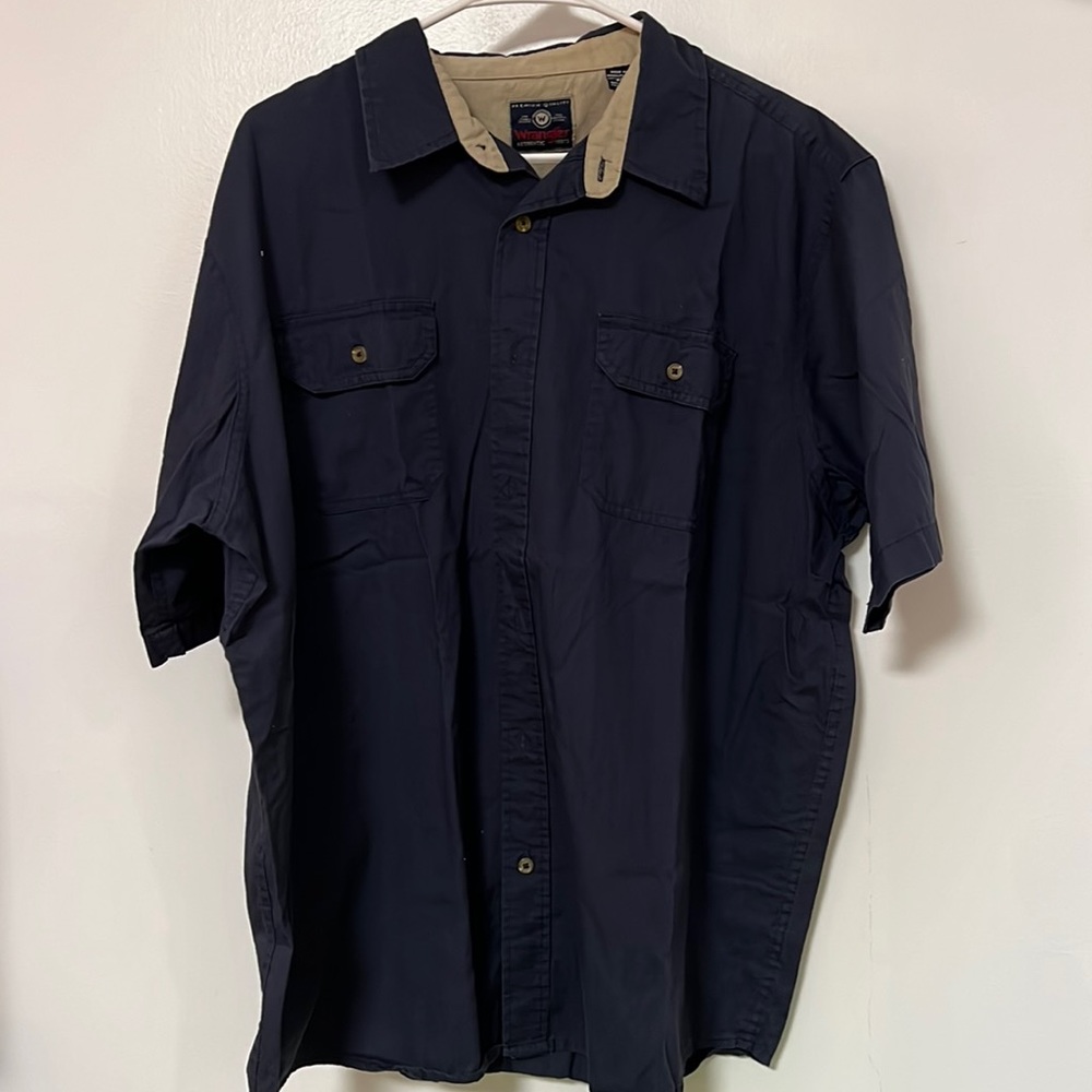 Wrangler Blue XL Button Shirt